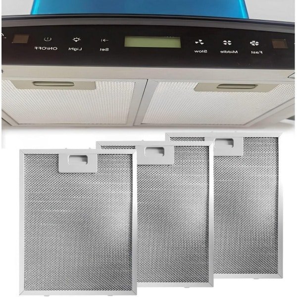 Allecto Plus - Accessoires voor keuken Range Capuchon Filter Scherm Aluminium Filter - Drip Olie Kap 32mm*26mm Medium