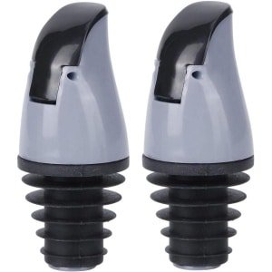 Allecto Plus - Fles Olie Schenker 2 Stuks voor Sojasaus en Azijn - Grijs - Keuken Accessoire
