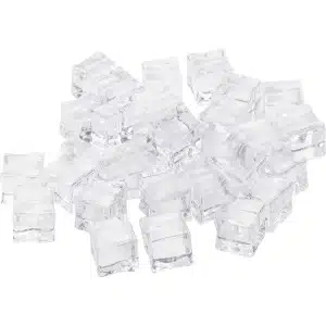 Allecto Plus - Helder Kunststof Ijsklontjes (100 Stuks) - Decoratie voor Huis, Huwelijk en Keuken - Fotografie Accessoires - 19 mm Acryl Ijs Steentjes
