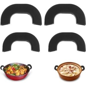 Allecto Plus - Hittebestendige siliconen potgreep beschermer - Set van 2 - Voor veilig koken - Geschikt voor braadpannen en ovenschalen - Keuken accessoire met handclip