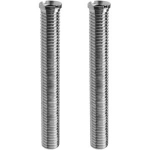 Allecto Plus - Keuken Wasbak Mand Schroef 90mm Verlengbout Schroef M12 Zeef Afdichting Accessoires Voor Wasbak Stop Silver