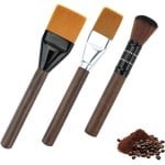Allecto Plus - Koffie Borstel Set voor Koffiemachine en Thee, Reinigingsborstel voor Thuis Keuken, Theetafel Accessoires