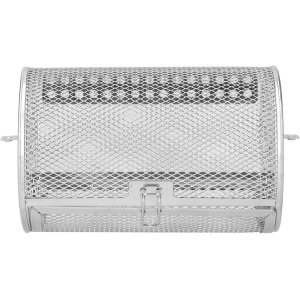 Allecto Plus - Luchtfriteuse Panmand 360 Draaibare Friteusemandset - Roestvrijstalen Bakgereedschap voor Keuken Elektrische Oven - 12x12x18cm - Frituurmand - Bakaccessoires