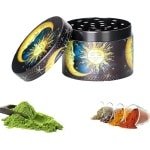 Allecto Plus - Metalen kruidenmolen 50 mm voor specerijen en kruiden - Vintage design - Grinder voor vanille en pollen - Compact formaat - Keuken accessoires