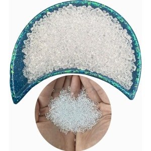 Allecto Plus - Miniature Poppenhuis Set 100g Nep Ijsblokjes voor Poppenhuis Mokken Decoratie Transparante Plastic Ijsblokjes voor Poppenhuis Eten Accessoires voor Keuken