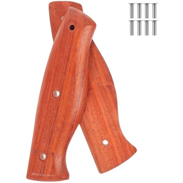 Allecto Plus - Multifunctionele Sashimi Mes Handvat met Houten Greep voor Keukenmessen - Handbescherming - Vervanging en Reparatie van Messen - Accessoires voor Keuken - Ergonomisch Design - Duurzaam Materiaal - Geschikt voor Professioneel Gebruik