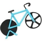 Allecto Plus - Pizza wiel RVS - Grappig niet-klevend Pizza Rolsnijder - Ideale accessoire voor fietsers en pizzaliefhebbers - Keuken gadgets - Feest benodigdheden - Blauw.