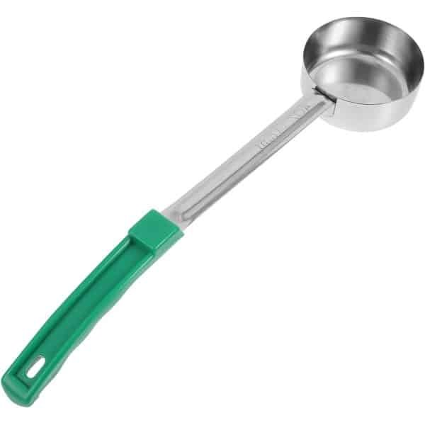 Allecto Plus - RVS Soeplepel 4 Ounce - Voedsel Portioneerlepel met Lang Handvat - Keuken en Eetkamer Accessoire