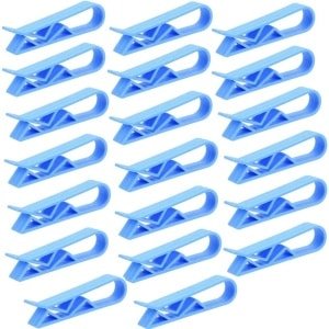 Allecto Plus - Set van 20 Bin Bag Clips - Voor Prullenbakken - Antislip Fixatie - Vuilniszak Houder - Afval Mand Accessoire - Keuken en Thuiskantoor - Willekeurige Kleur