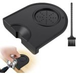 Allecto Plus - Siliconen stampmat voor espresso - zachte koffiestamper - antislip koffiemat - universele koffie-accessoires - koffiestampermat voor keuken en bar - 14 x 12 cm