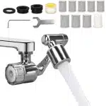 Allecto Plus - Verstelbare beluchter verlenging voor keuken gootsteen - Universeel roestvrijstalen adapter - Wastafel accessoires met diffusermondstuk