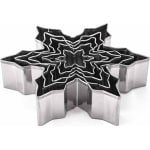 Allecto Plus - Winterse Vormpjes Koekjesuitsteker Set - 5-Delig - Keuken Accessoire met Roestvrij Staal