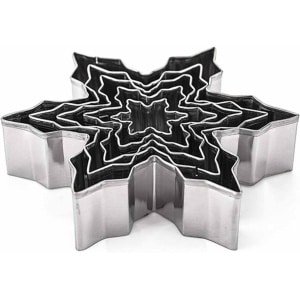 Allecto Plus - Winterse Vormpjes Koekjesuitsteker Set - 5-Delig - Keuken Accessoire met Roestvrij Staal