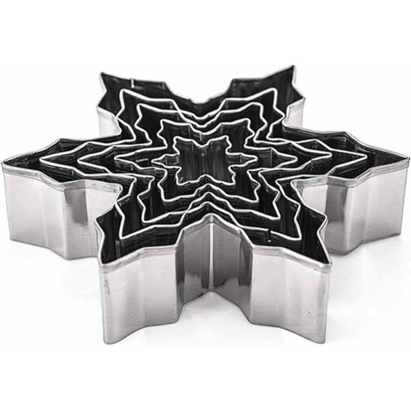 Allecto Plus - Winterse Vormpjes Koekjesuitsteker Set - 5-Delig - Keuken Accessoire met Roestvrij Staal