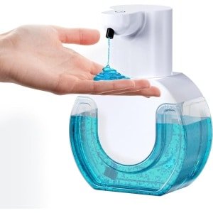 Automatische Zeepdispenser - 800 mAh - Wandmontage - Contactloze Elektrische Zeepdispenser - Oplaadbaar USB - Infrarood Bewegingssensor - Voor Badkamer, Keuken, Kantoor