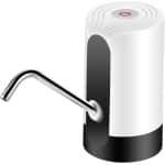 Automatische waterdispenser, USB elektrische drinkwaterpomp, draagbare waterflespomp voor keuken, thuiskantoor, camping, wit