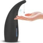Automatische zeepdispenser 300 ml met sensor infrarood - elektrische zeepdispenser voor badkamer keuken - mat zwart