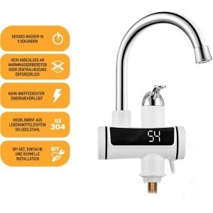 Elektrische Kraan Met Doorstroomboiler 230V Directe Warmwaterkraan Voor Keuken Badkamer Caravan and Camping Smart Heater