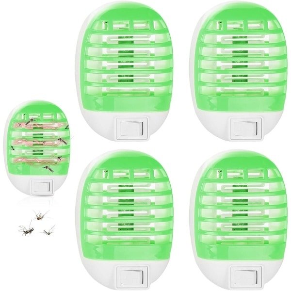 Elektrische insectenverdelger - 4 stuks muggenlamp met UV-licht - muggenval voor keuken en slaapkamer