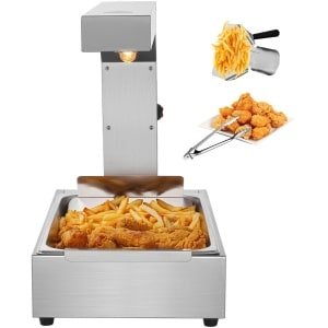 Frituurverwarmer, 750 W CommerciëLe Voedselverwarmer, Roestvrijstalen Elektrische Warmhoudlamp, 40-50 °C Werkblad, Voedselverwarmer Voor Friet, Buffet, Keuken, Restaurant, Zilver