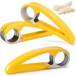 Fruitsnijder - Groentesnijder - Keuken Accessoires - Multifunctioneel - Met Handgreep - 3ST - Geel