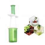 Fruitsnijder - Slicer - Tomatensnijder - Druiven Snijder - Salade Snijder - Handmatige Snijmachine - Keuken Accessoires - Fruit Snijder - Ideaal Voor Tomaten / Druiven / Kers / Aardbei - Voor Ronde Groente, Salade En Fruit