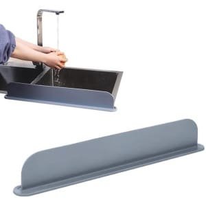 Gootsteen Beschermmat - Accessoires Voor Aanrecht - Siliconen Mat Voor Kraan - Gootsteen - Droogmat - Tegen Water- Keuken Aanrecht Drogen Mat - Keuken Gootsteen Splash Guard - Voor De Kraanbak In De Keuken - Herbruikbare - Anti Spat - Grijs