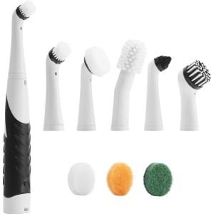Handheld Reinigingsborstel - Elektrische Spin Scrubber met Vervangende Borstelkoppen en Sponskussens - Badkamer Keuken Vloer Betegelde Muur