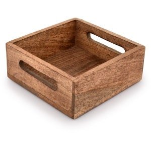 Ibenzoa® Servethouder voor Restaurantdecoratie Keuken Bar Accessoires (19,1 x 19,1 x 7 cm)