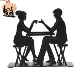 Innovatieve Plus - Servethouder voor Keuken en Bar, IJzeren Metaal, Filter Koffie. Met Houten Accessoires.