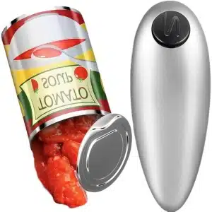 Inovra Plus - Elektrische Blikopener voor Keuken - Eenhandige Automatische Opener zonder Scherpe Randen - Verbeterd Lemmet - Opent Alle Blikvormen Gemakkelijk