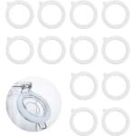 Inovra Plus - Siliconen Potafdichtingen - 12 stuks transparante herbruikbare potpakkingen - lekvrije rubberen afdichtingsringen voor Kilner potten en Mason Jars - opbergglas verzegeld - keuken accessoire met luchtdichte eigenschappen