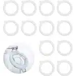 Inovra Plus - Siliconen Potafdichtingen - 12 stuks transparante herbruikbare potpakkingen - lekvrije rubberen afdichtingsringen voor Kilner potten en Mason Jars - opbergglas verzegeld - keuken accessoire met luchtdichte eigenschappen