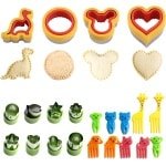 Inovra Plus - Uitsteekvormpjes Set van 22 Stuks voor Koekjes en Fruit - Roestvrij Staal - Koekjessnijder voor Cake - Sandwich Maker - Keuken Accessoire