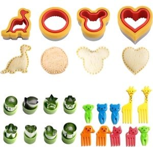 Inovra Plus - Uitsteekvormpjes Set van 22 Stuks voor Koekjes en Fruit - Roestvrij Staal - Koekjessnijder voor Cake - Sandwich Maker - Keuken Accessoire