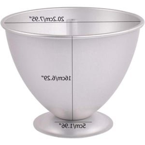 JGS Premium - Aluminium Pop Cakevorm voor Prinses Cake - Non-stick Bakgereedschap voor Gebak - Decoratieve Dessertvorm - Voedselvorm Shaper - Zilverkleurig - Ideale Keuken Accessoire met Antiaanbaklaag
