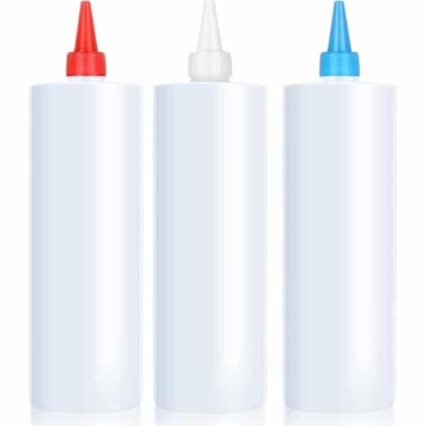 Knijpflessen Set 500ml voor Koken en Kruiden - Voedselveilige Squeezy Flessen - Dispensers - 3 stuks - Keuken Accessoires