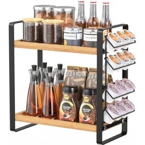 Koffie Station Organizer - Toonbank Houder voor Koffiepads Opslag - Keuken Organisatoren en Koffiebar Decor - Koffie Accessoires Organisator koffie rek
