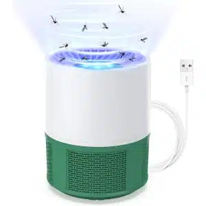 Muggenlamp USB-elektrische insectenverdelger - elektrische vliegenval - muggenval - muggenkiller lamp - fruitvliegenval - keuken - binnen en buiten - groen