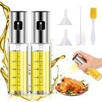 Oil Diffuser Set - 2 x 100 ml Keuken Olie Spray Flesjes - Airfryer Accessoires - Salade Grillen Bakken - Set van 2