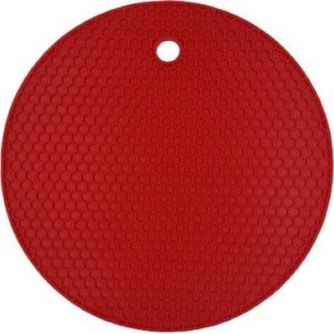 Pannen Onderzetter | Keuken Accessoires | Anti-Slip | Honeycomb | Ø 18 cm | Rood