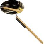 Pizza Ovenborstel-Pizza Steen Reinigingsborstel- Borstel voor Pizza oven- Pizza ovenborstel-Keuken Oven Accessoires -met schraper-57.5cm-voor schone pizza Gegrilde gegrilde oven gebruikt