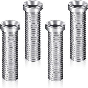 RVS Spoelbakmandje Schroef 45mm - 4 Stuks - Accessoires voor Spoelbak - Keuken Spoelbak Pluggen - Vervanging voor Spoelbakken met Zeefmandje
