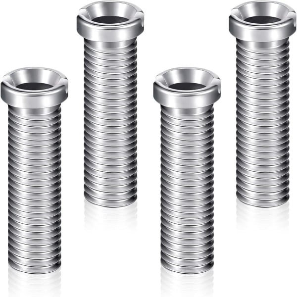 RVS Spoelbakmandje Schroef 45mm - 4 Stuks - Accessoires voor Spoelbak - Keuken Spoelbak Pluggen - Vervanging voor Spoelbakken met Zeefmandje