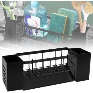 Roestvrij Stalen Keuken Organiser met Spoelbak Houder en Keukenspons - Keuken Accessoires Organiser-2