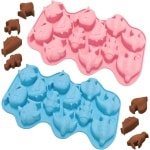 Siliconenvorm voor Mariene Dieren - Set van 2 stuks - Schattig Patroon - Chocolade, Dessert, Snoep en IJs - DIY Bakgerei - Keuken Accessoires.