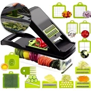 Triple J® Multi Functionele Mandoline Keukensnijder - Groentesnijder - Keukenmachine - Snijmachine - Rasp - Keuken Accessoires