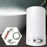 Warmwaterboiler, 50 l, 2000 W, elektrische boiler met douche en wastafelkraan, kleine boiler Smart Control Water Heater voor keuken en badkamer