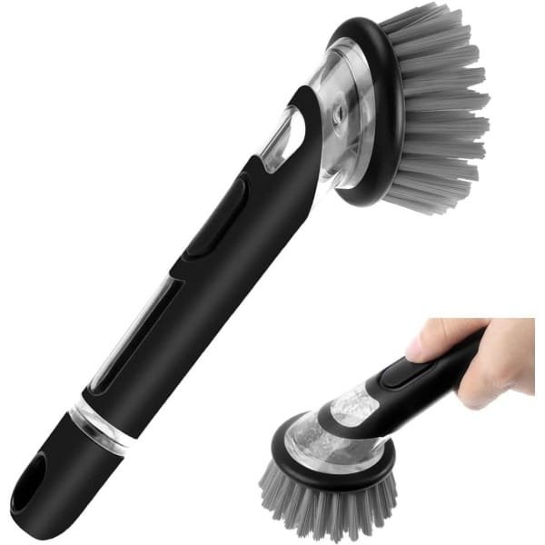 Zeep doseerborstel set met Allecto Plus - Voor het nauwkeurig doseren en verspreiden van zeep in de keuken - Handige accessoire voor schoonmaak- en vaatwasbezigheden