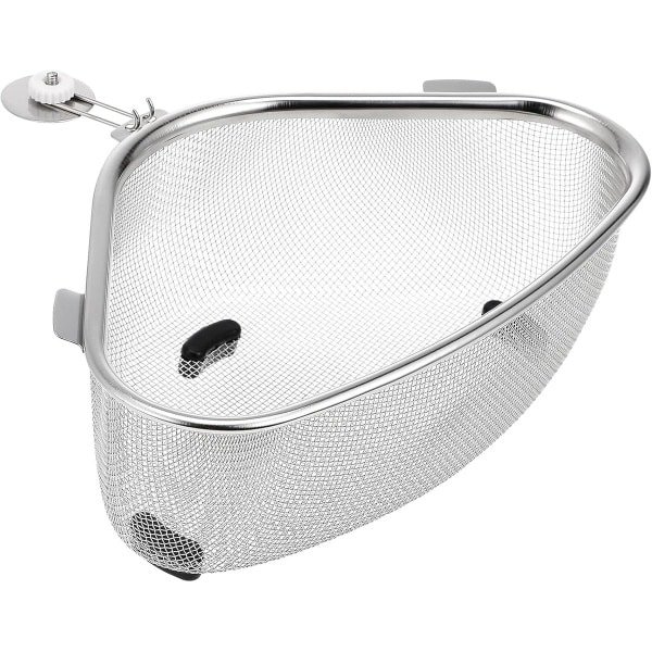 Afdruipmand gootsteen - Gootsteenorganisers - RVS - Ponsvrije - Met Accessoires - Hangende Afvoermand - Multifunctioneel afvoerrek - Sponshouder - Gootsteen houder - Gootsteenzeef - Gootsteen Bakje - Geschikt voor keuken - 22*15.5*8cm - Zilver